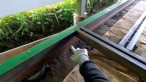 Гараж из сендвич панелей, сварил напольный стапель 6 Часть