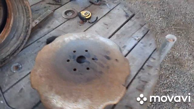 Самодельная печь под казан из автомобильных дисков смотреть онлайн