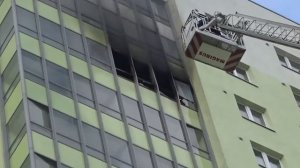 ЖК Новая Охта Пожар/ Пожарная автолестница
