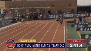 Bernard 1500m Run 2016 AAU Jr Olympics