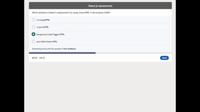 ( ? Top 5% - 2022 ) ReactJS quiz - LinkedIn Assessment Answers, Udemy смотреть онлайн