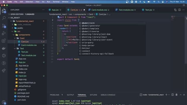 Cara styling di react.js смотреть онлайн