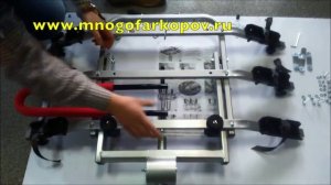 Велобагажник на фаркоп Amos TITAN 4 (обзор, установка)