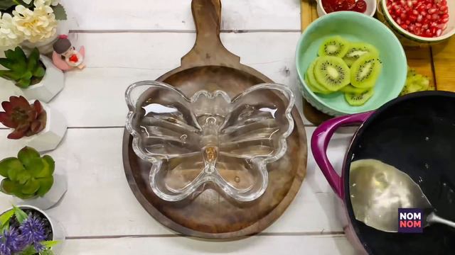 Kiwi Glass Cake Recipe | 3 Ingredients Recipe | NOM NOM LET’S COOK