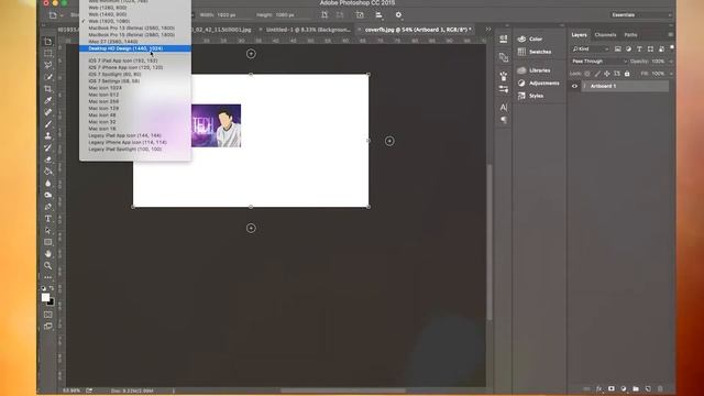 THE ARTBOARD TOOL TUTORIAL | Photoshop Basics смотреть онлайн