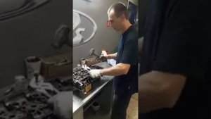 Капремонт головки блока цилиндров Форд Транзит часть 1