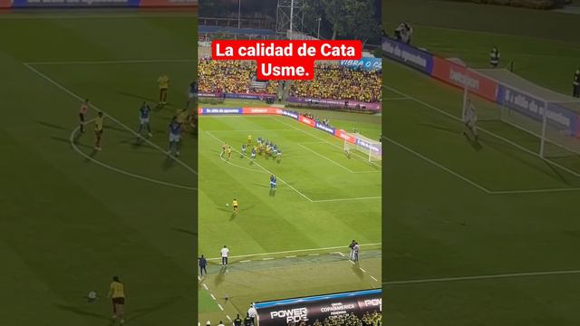 La calidad de Cata Usme.  Selección Colombia vs Brasil fem