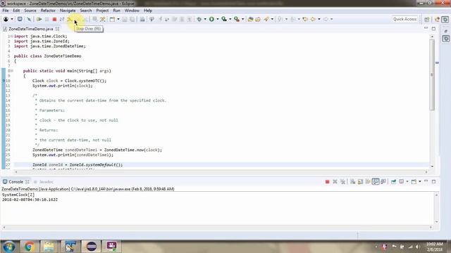 How to get current date and time using now methods of ZonedDateTime Class? | Java 8 Date and Time