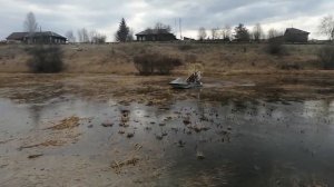 Аэролодка на болоте