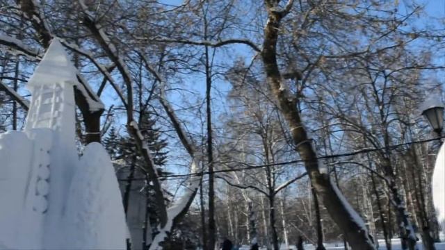 XVIII фестиваль снежной скульптуры в Новосибирске 2018 г. смотреть онлайн