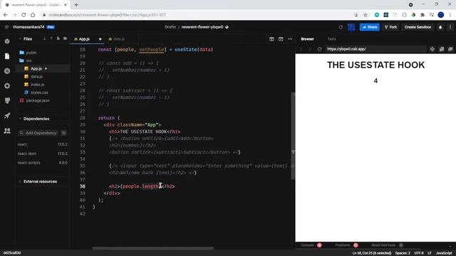 React Hooks: useState with examples смотреть онлайн