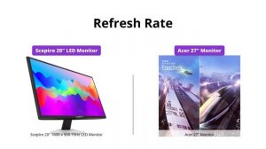 Sceptre 20" vs Acer 27.0" Monitor Comparison