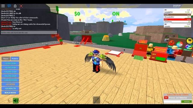 Roblox:Elemental Tycoon Codes! смотреть онлайн
