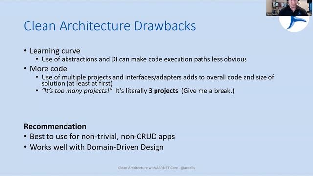 BNAG Clean Architecture with ASP NET Core 7 with Steve Smith on February 15, 2023 смотреть онлайн