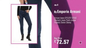 Top 10 Armani Jeans [2018]: Armani Exchange Women's Super Stretch Mid Rise Denim Jeans