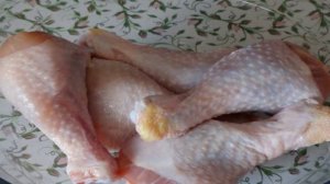 Куриные голени в кефире с карри