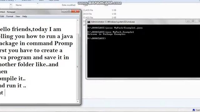 How to run a java package in cmd