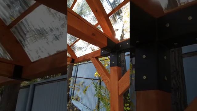 Навес из дерева для авто/бассейна/террасы