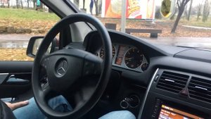 Mercedes W245 Car parking , режим автоматической парковки.