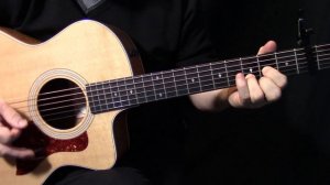 how to play _Norwegian Wood_ on guitar by The Beatles acoustic guitar lesson tutorial