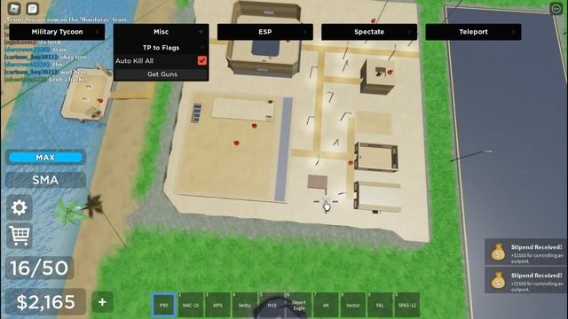 [WORKING!] ROBLOX MILITARY TYCOON SCRIPT GUI | AUTO KILL ALL, & MUCH MORE | PASTEBIN смотреть онлайн