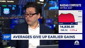 Stock market's sharp sell-off looks like 'profit taking,' says Fundstrat's Tom Lee