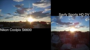 Demo Video Time Lapse Nikon Coolpix S6600 vs Savfy Sports HD DV