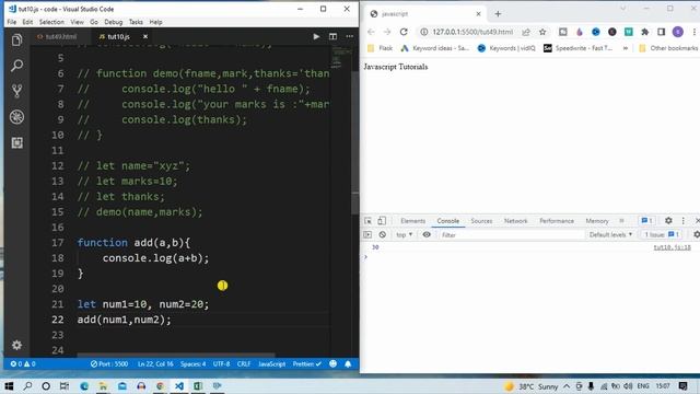 JavaScript Tutorial : Function in js | web development #56 #codewithsheetal #coder