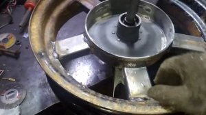 сварное, широкое колесо на мотоцикл Урал. r16 130 на 90.
