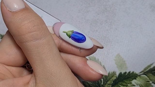 Баклажан акварелью 🍆 | дизайн ногтей смотреть онлайн