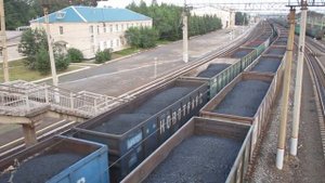 Электровоз 3ЭС5К со сборным грузовым поездом