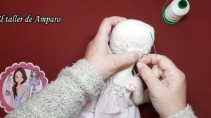 Muñeca de tela fácil Mía Dormilona  Almohada pintamos la carita y peinado Patrones Gratis