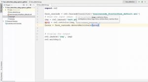 OpenCV Python Tutorial For Beginners 35 - Face Detection using Haar Cascade Classifiers