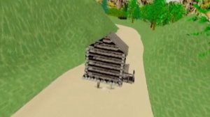 3d max Избушка на курьих ножках