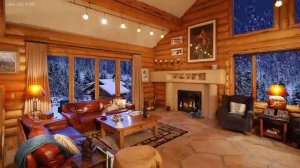 ☃️ Уютная Зимняя Атмосфера Аомори ? Падающий снег и Уютная Атмосфера Потрескивающего Камина ? ❄