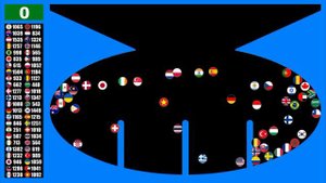 Don't stay in the red area ~48 countries marble race #~19  in Algodoo | Marble Factory