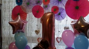 Простые идеи для 1 годика ребенку| Как украсить детский праздник| Первый день Рождения|Торт на 1 го