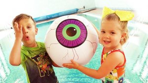 Bad Baby Eyeball POPS OUT! Funny kids video by Learn Colors With Baby nursery rhymes songs