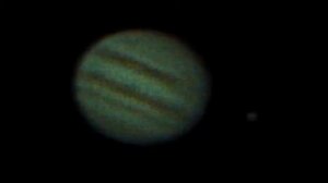 Jupiter & Io through celestron nexstar 5 SE telescope 4/3/13