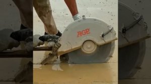 резка бетона арматуры много но AGP.c16 режет как масло круто когда все быстро