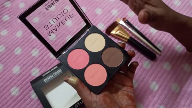 Sivanna Cheek & Contour Palette Review || Affordable 4 in 1 Palette || 20 Days Challenge || Day 19
