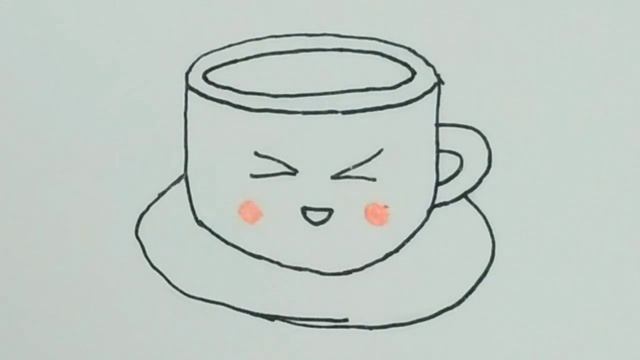 Teaching painting: painting a cute cup смотреть онлайн