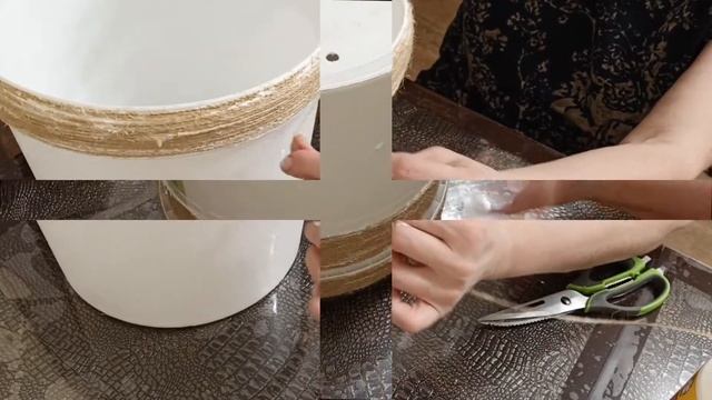 Вёдра превращаются......в вазоны