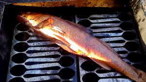 Судак горячего копчения