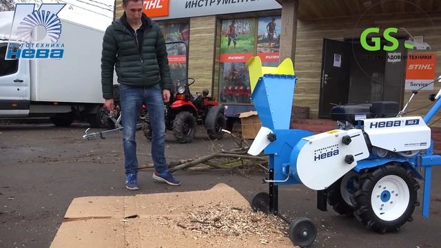 Измельчитель веток для мотоблоков "НЕВА" ИВС3, все ждали его 3 года! Ну и как он в работе ???