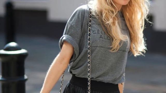 С чем носить черную юбку солнце? смотреть онлайн