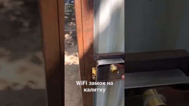 Электромеханический замок на калитку WiFi с открытием через приложение