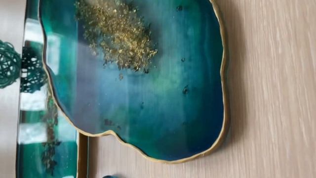 Сервировочный набор из эпоксидный смолы смотреть онлайн