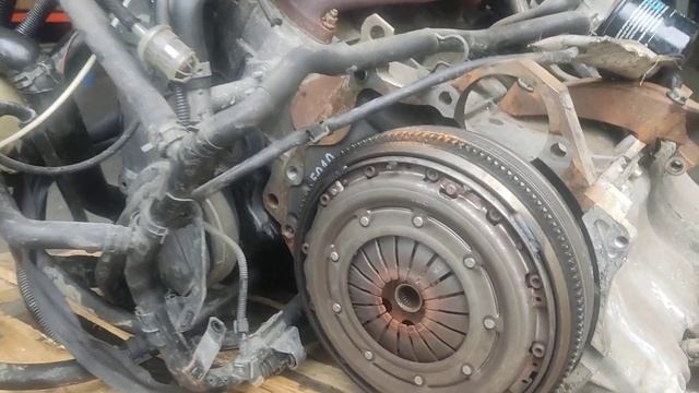 двигатель volkswagen t4 ajt 2.5 TDI комплектный сухой и чистый с компрессором кондиционера