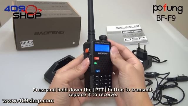 BAOFENG(POFUNG) BF-F9 136-174/400-480Mhz VHF/ UHF DUAL-BAND TWO WAY RADIO 對講機 смотреть онлайн
